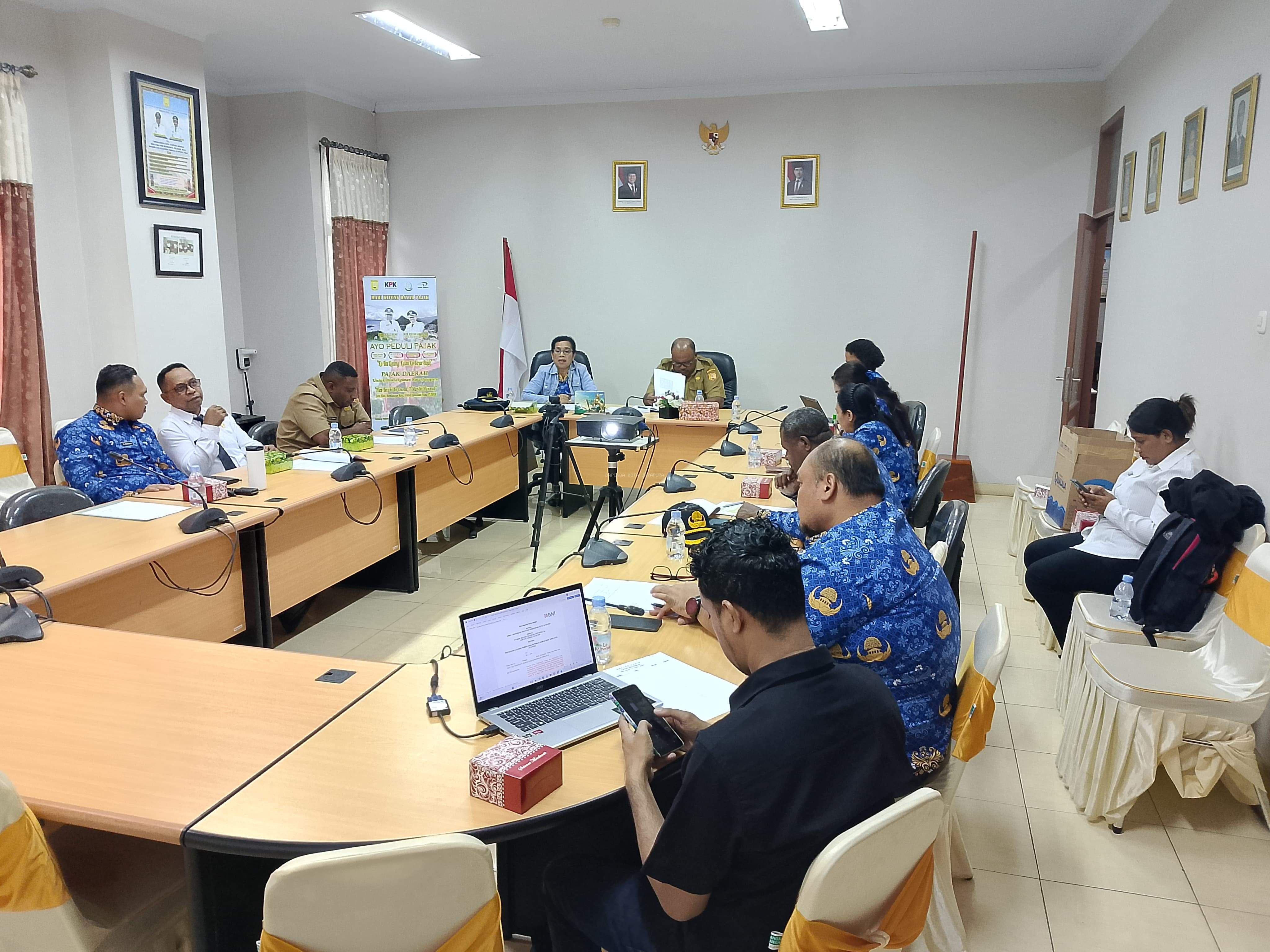 Rapat bersama DLHK dengan agenda Pembahasan PKS Retribusi Rumah Tangga